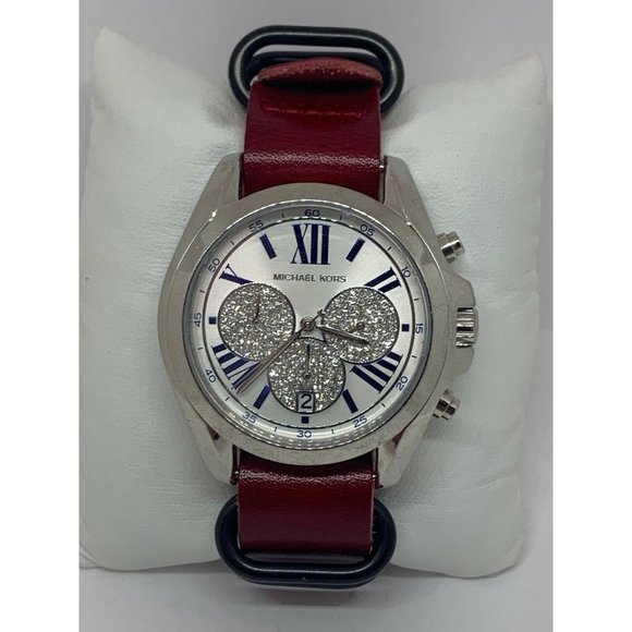 Michael Kors MK6320 Unisex Leather Analog Silver D